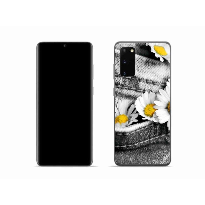 Gélový obal mmCase na mobil Samsung Galaxy S20 - margaréty