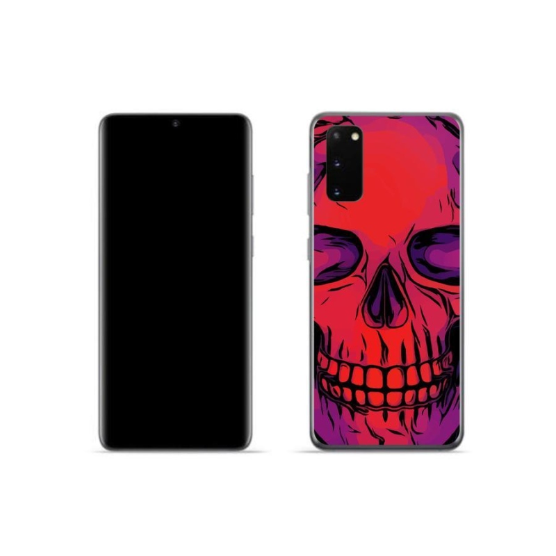 Gélový obal mmCase na mobil Samsung Galaxy S20 - lebka