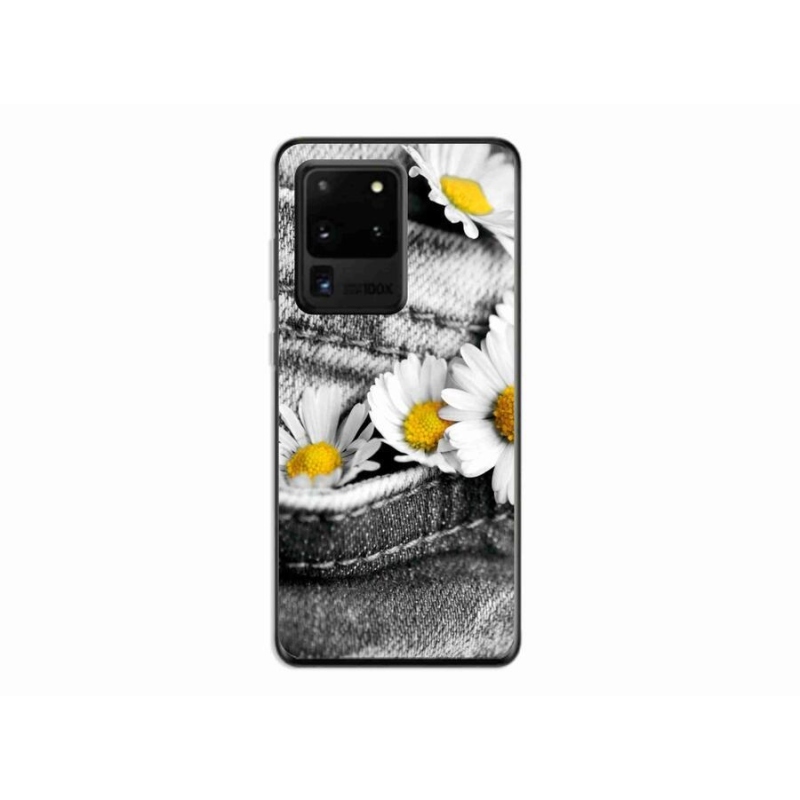 Gélový obal mmCase na mobil Samsung Galaxy S20 Ultra - margaréty