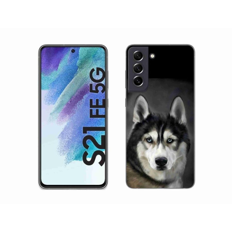 Gélový obal mmCase na mobil Samsung Galaxy S21 FE 5G - husky