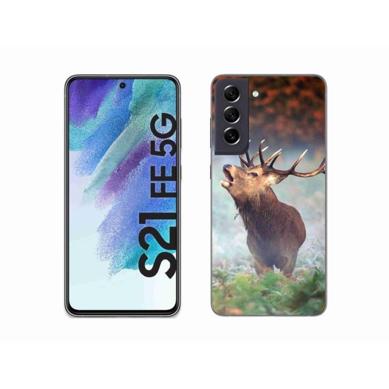 Gélový obal mmCase na mobil Samsung Galaxy S21 FE 5G - jeleň 2