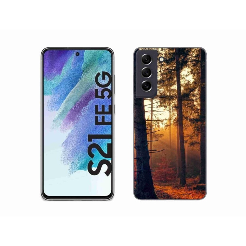 Gélový obal mmCase na mobil Samsung Galaxy S21 FE 5G - les