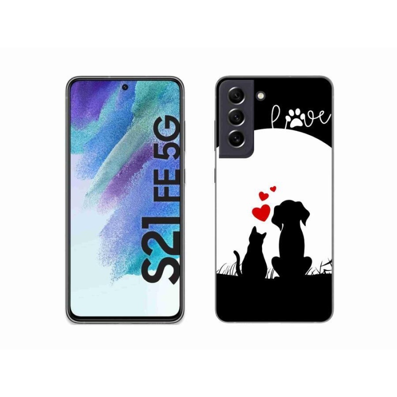 Gélový obal mmCase na mobil Samsung Galaxy S21 FE 5G - zvieracia láska