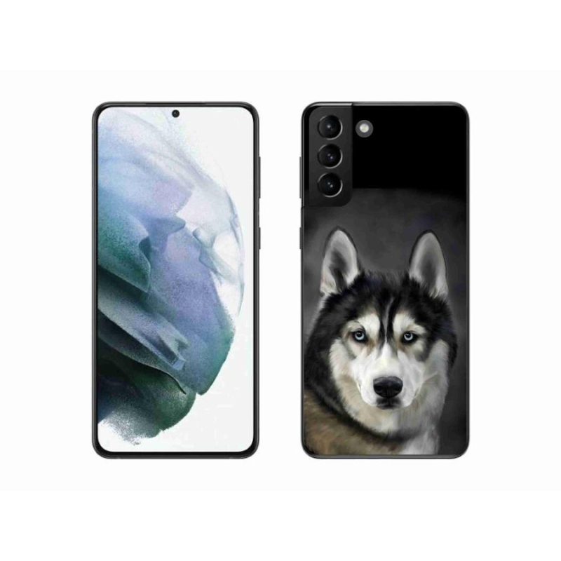 Gélový obal mmCase na mobil Samsung Galaxy S21 Plus - husky