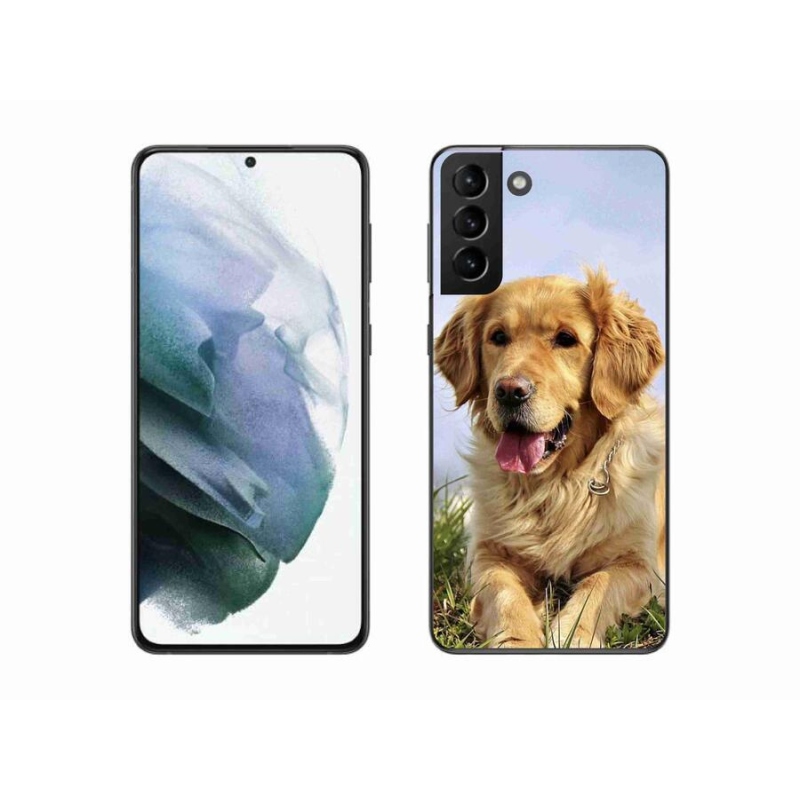 Gélový obal mmCase na mobil Samsung Galaxy S21 Plus - zlatý retriever