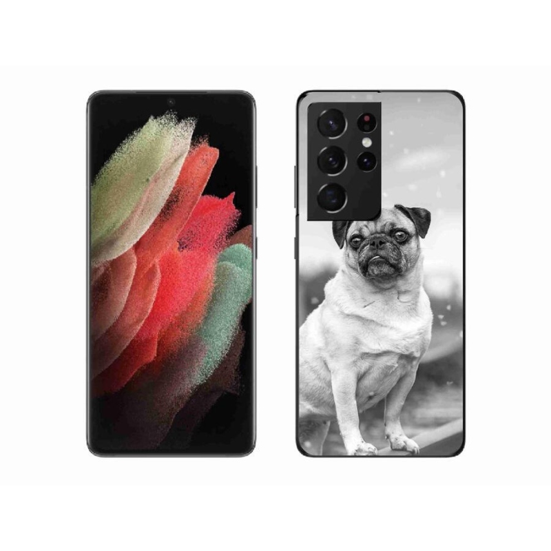 Gélový obal mmCase na mobil Samsung Galaxy S21 Ultra 5G - mops