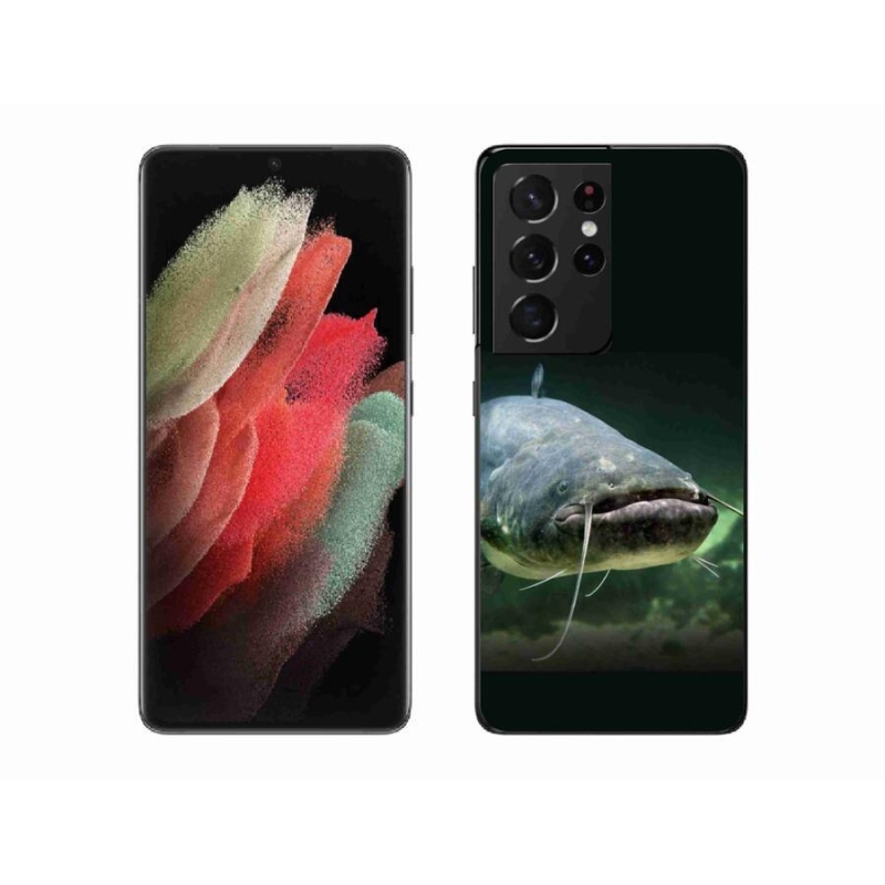 Gélový obal mmCase na mobil Samsung Galaxy S21 Ultra 5G - sumec