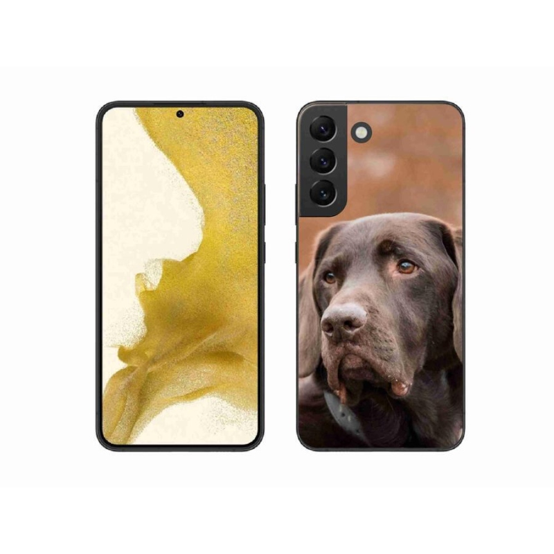 Gélový obal mmCase na mobil Samsung Galaxy S22+ 5G - hnedý labrador