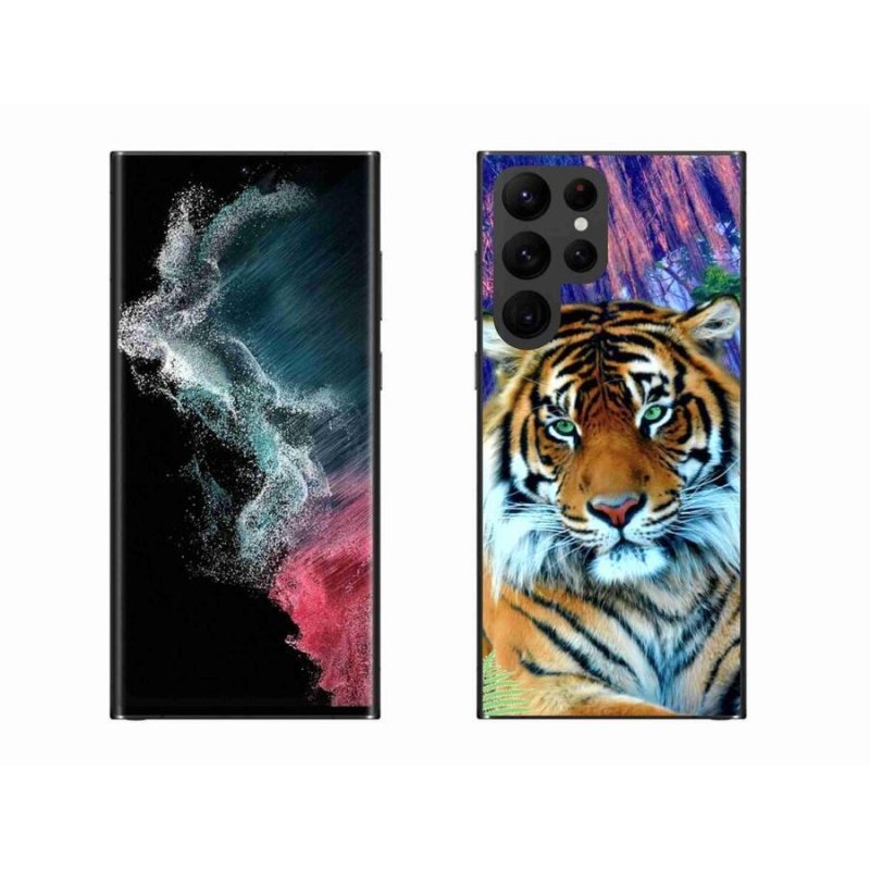 Gélový obal mmCase na mobil Samsung Galaxy S22 Ultra 5G - tiger