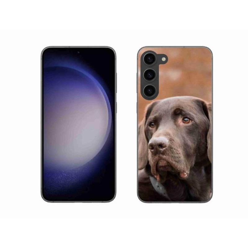 Gélový obal mmCase na mobil Samsung Galaxy S23+ 5G - hnedý labrador