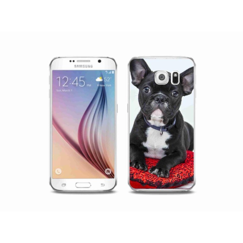 Gélový obal mmCase na mobil Samsung Galaxy S6 - buldog