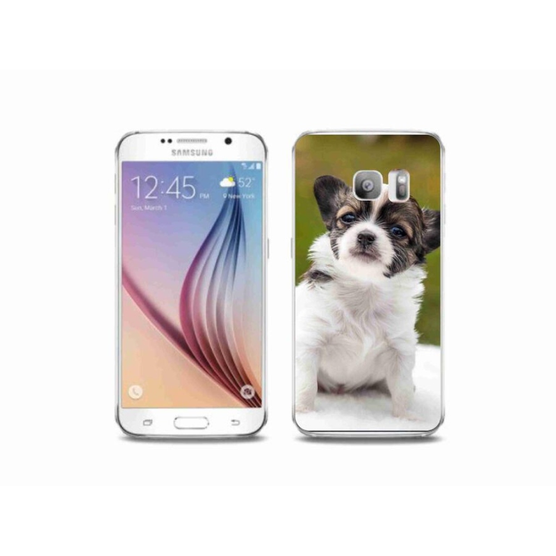 Gélový obal mmCase na mobil Samsung Galaxy S6 Edge - čivava 4