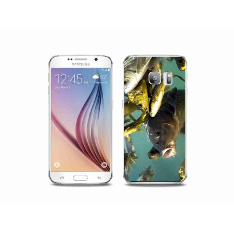 Gélový obal mmCase na mobil Samsung Galaxy S6 Edge - kŕdeľ rýb