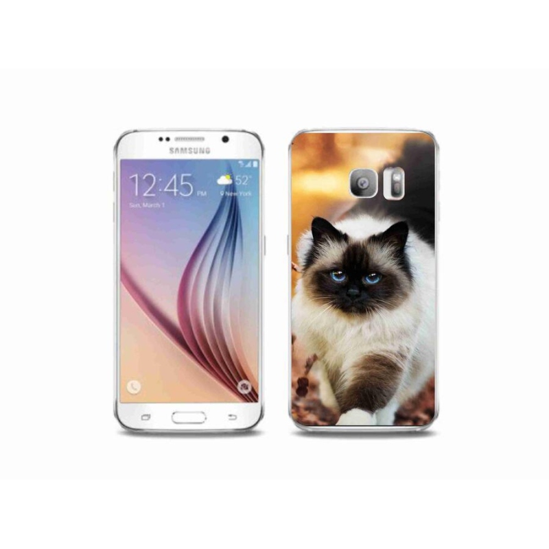 Gélový obal mmCase na mobil Samsung Galaxy S6 Edge - mačka 1