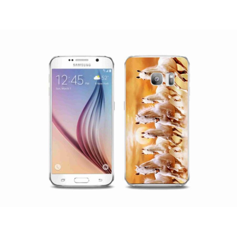Gélový obal mmCase na mobil Samsung Galaxy S6 Edge - kone 2