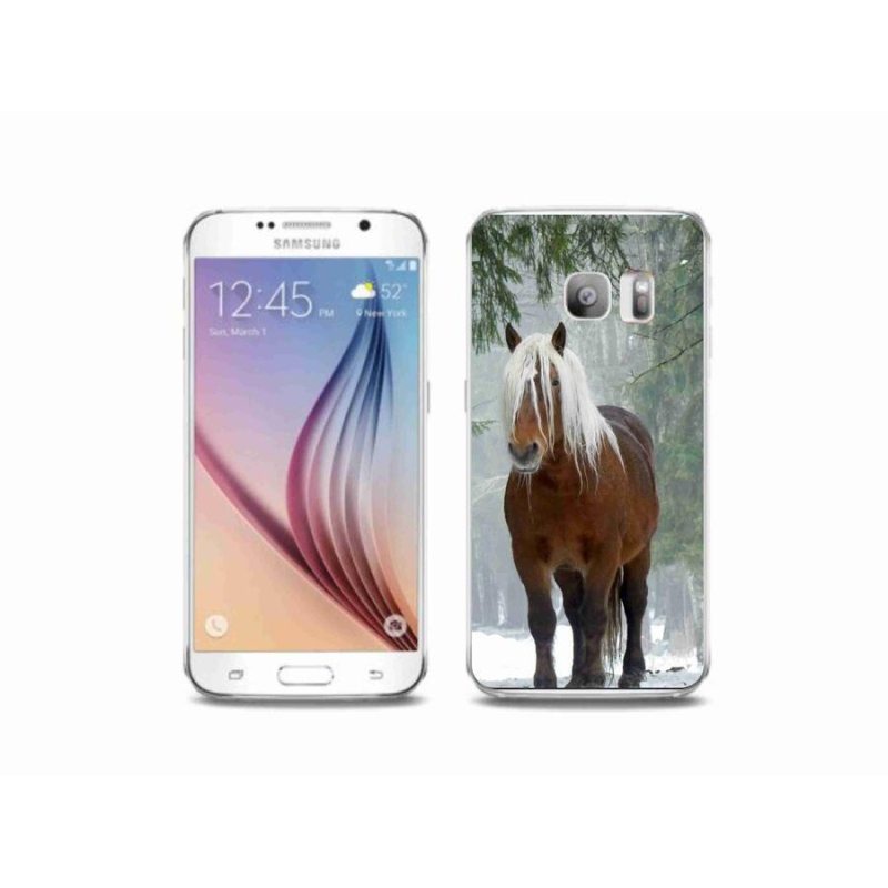 Gélový obal mmCase na mobil Samsung Galaxy S6 Edge - kôň v lese