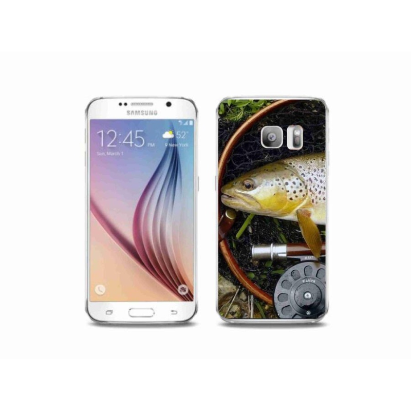 Gélový obal mmCase na mobil Samsung Galaxy S6 Edge - pstruh 2