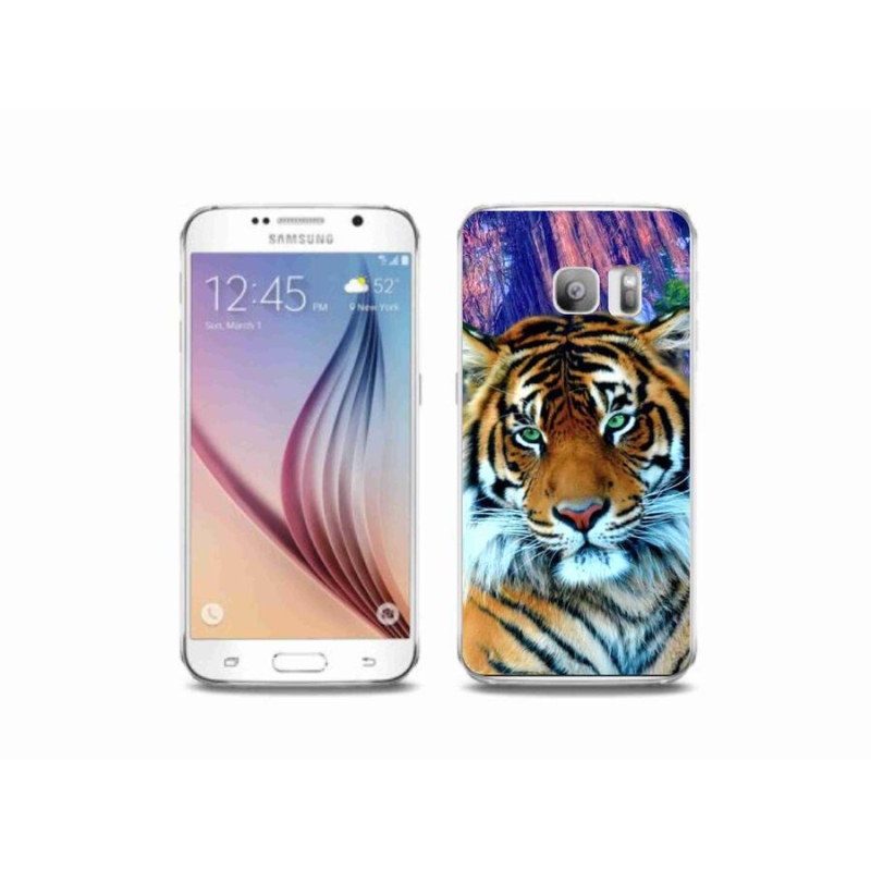 Gélový obal mmCase na mobil Samsung Galaxy S6 Edge - tiger