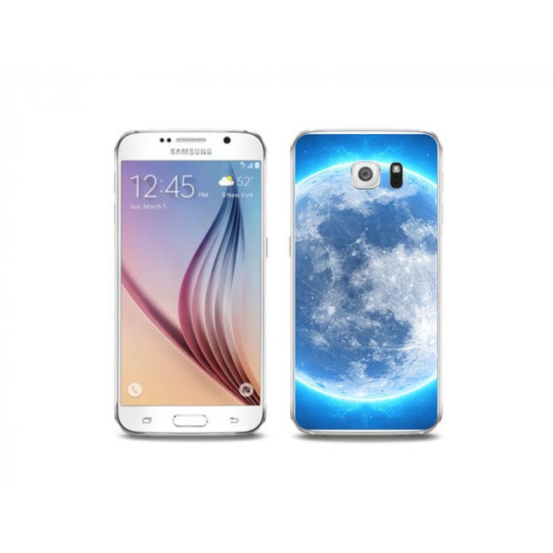 Gélový obal mmCase na mobil Samsung Galaxy S6 Edge - zemegule