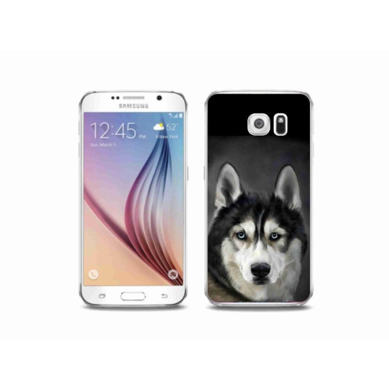 Gélový obal mmCase na mobil Samsung Galaxy S6 - husky