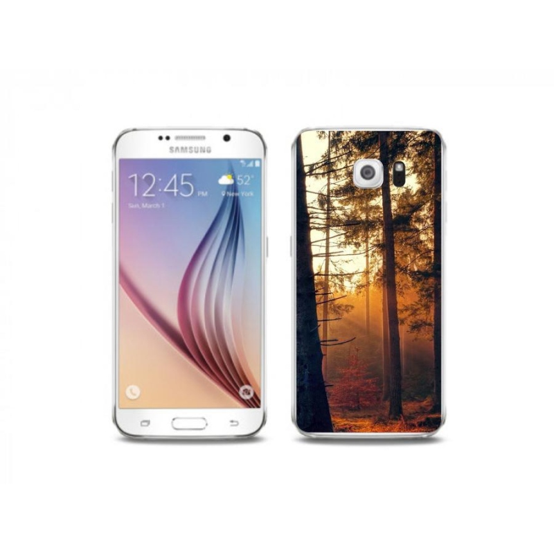 Gélový obal mmCase na mobil Samsung Galaxy S6 - les
