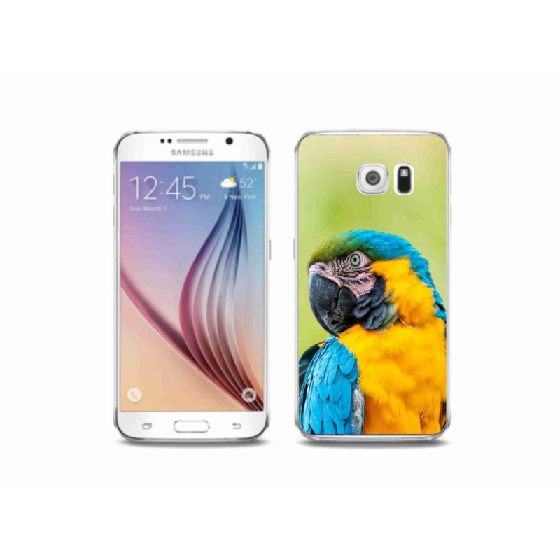 Gélový obal mmCase na mobil Samsung Galaxy S6 - papagáj ara 2