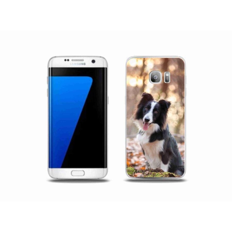 Gélový obal mmCase na mobil Samsung Galaxy S7 Edge - border kólie 1