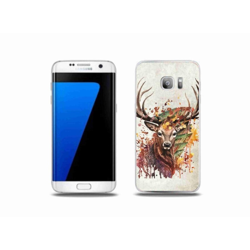 Gélový obal mmCase na mobil Samsung Galaxy S7 Edge - jeleň 1