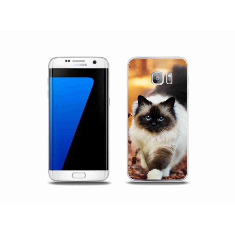 Gélový obal mmCase na mobil Samsung Galaxy S7 Edge - mačka 1