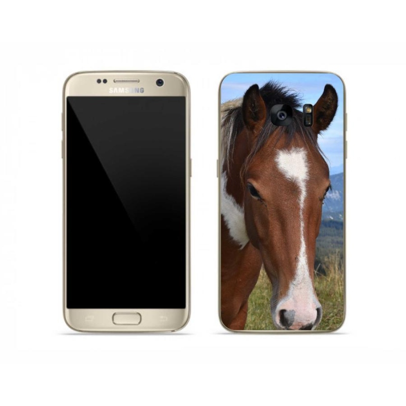 Gélový obal mmCase na mobil Samsung Galaxy S7 - hnedý kôň