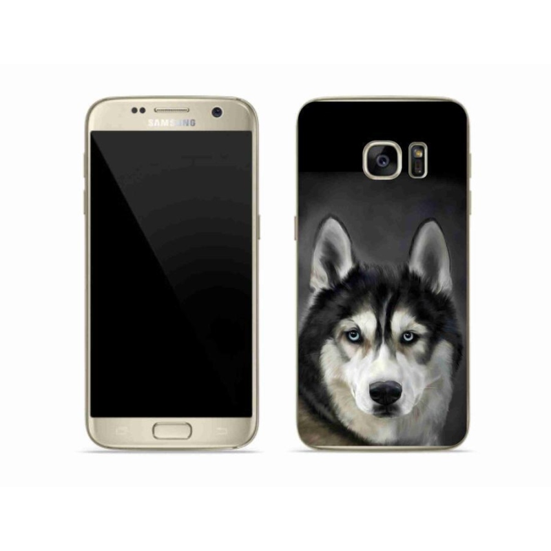 Gélový obal mmCase na mobil Samsung Galaxy S7 - husky