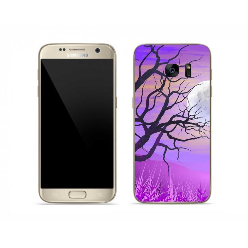 Gélový obal mmCase na mobil Samsung Galaxy S7 - kreslený opadané strom