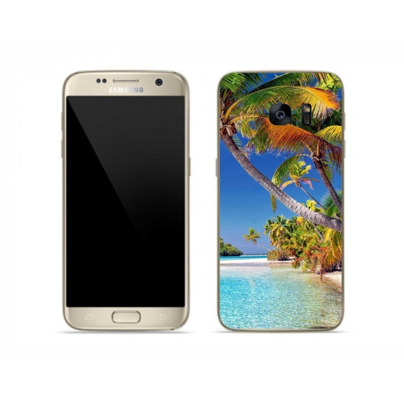 Gélový obal mmCase na mobil Samsung Galaxy S7 - morská pláž