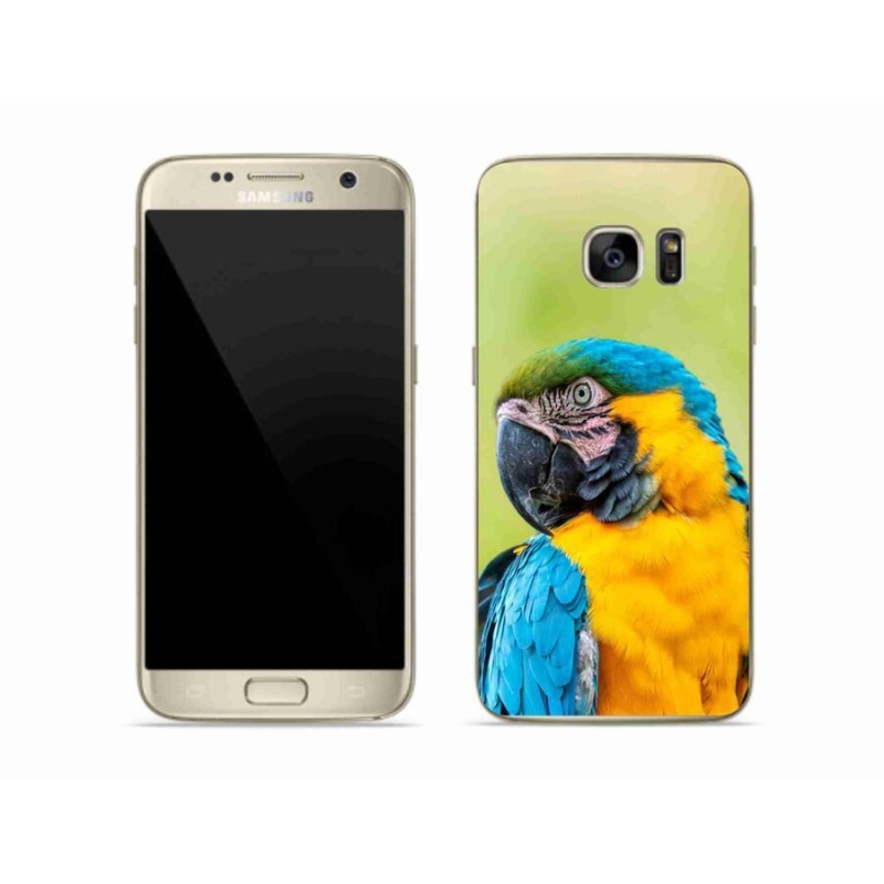 Gélový obal mmCase na mobil Samsung Galaxy S7 - papagáj ara 2