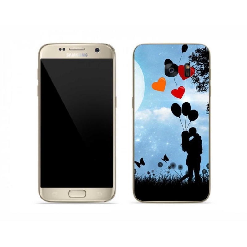 Gélový obal mmCase na mobil Samsung Galaxy S7 - zamilovaný pár