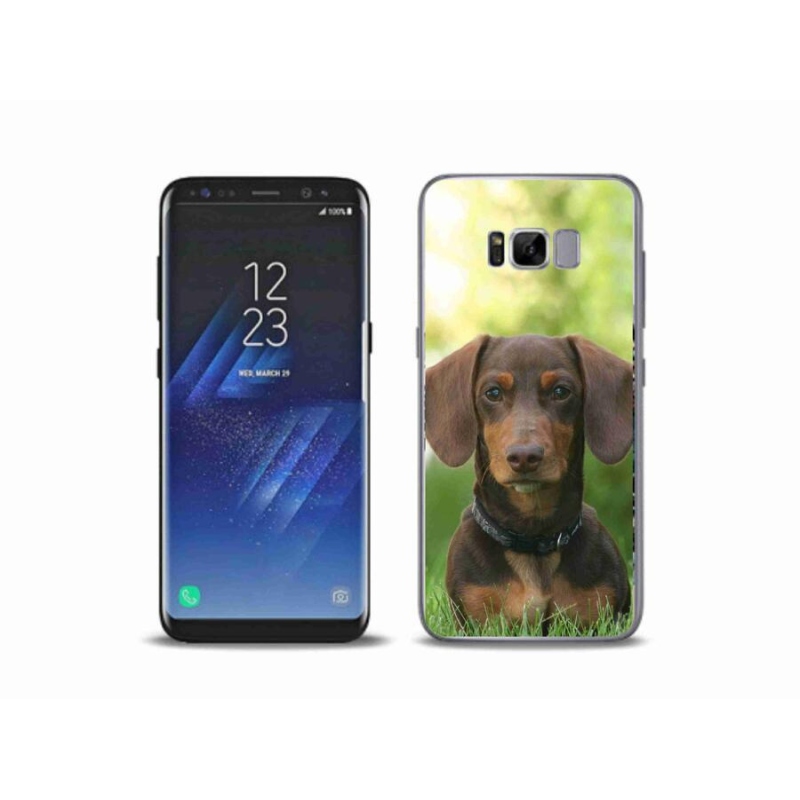 Gélový obal mmCase na mobil Samsung Galaxy S8 Plus - hnedý jazvečík