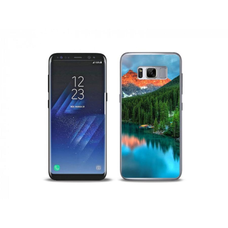 Gélový obal mmCase na mobil Samsung Galaxy S8 Plus - hora a les