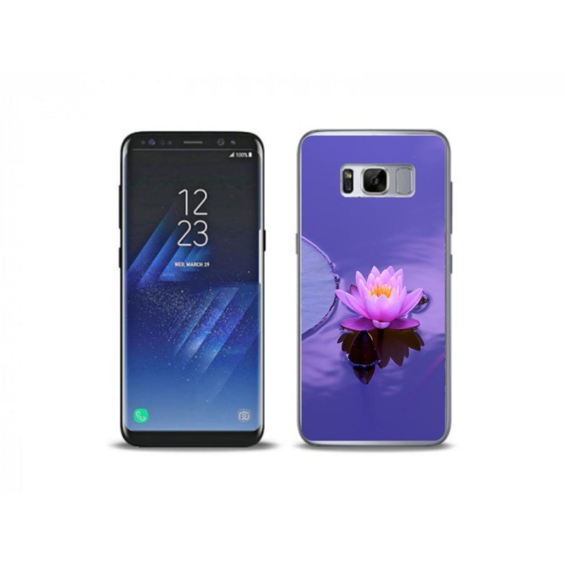 Gélový obal mmCase na mobil Samsung Galaxy S8 Plus - kvet na hladine