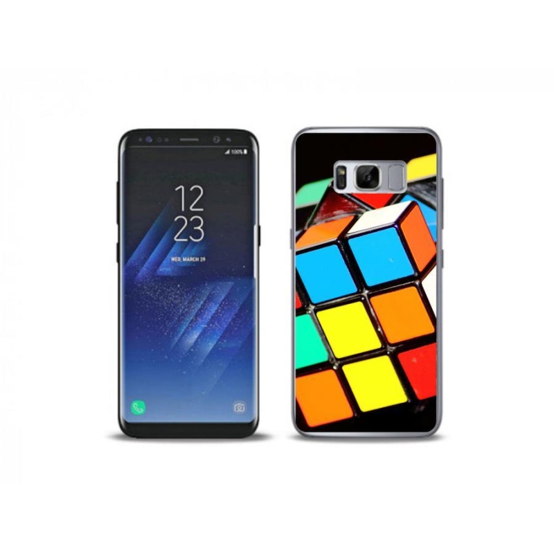 Gélový obal mmCase na mobil Samsung Galaxy S8 Plus - rubikova kocka