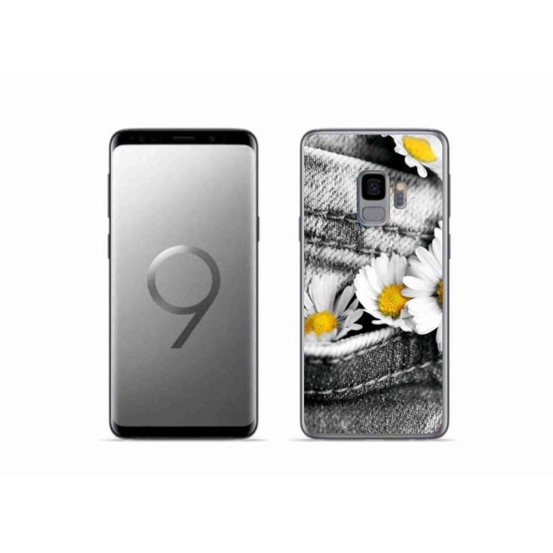 Gélový obal mmCase na mobil Samsung Galaxy S9 - margaréty