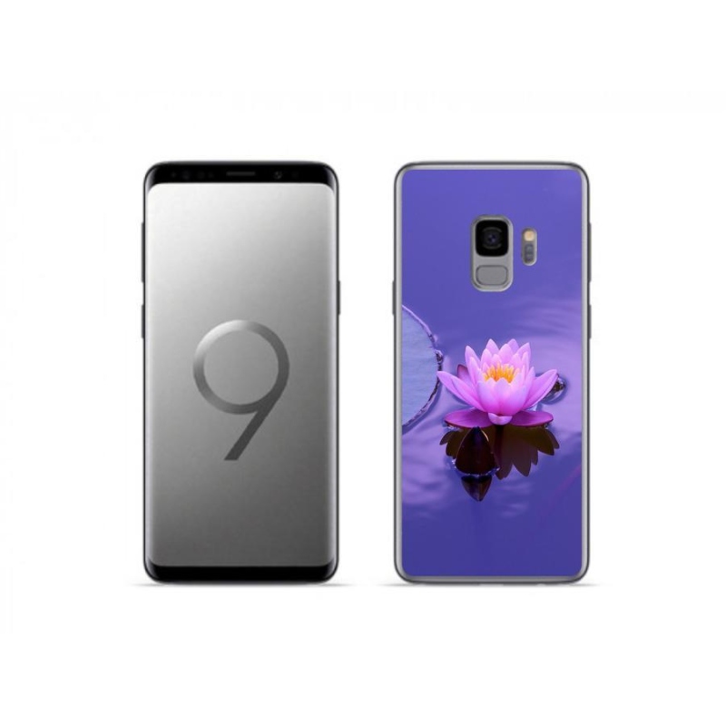 Gélový obal mmCase na mobil Samsung Galaxy S9 - kvet na hladine
