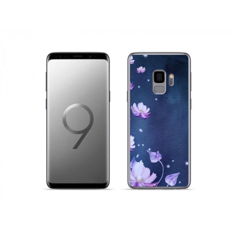 Gélový obal mmCase na mobil Samsung Galaxy S9 - padajúce kvety