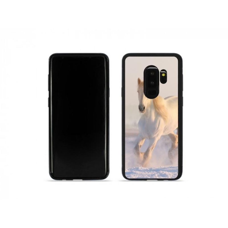 Gélový obal mmCase na mobil Samsung Galaxy S9 Plus - kôň v snehu