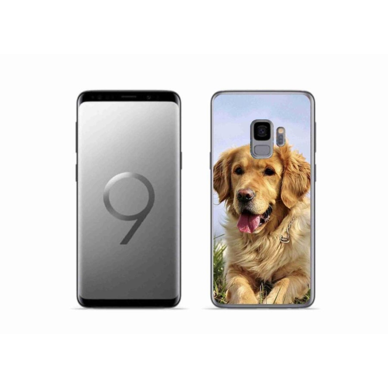 Gélový obal mmCase na mobil Samsung Galaxy S9 - zlatý retriever