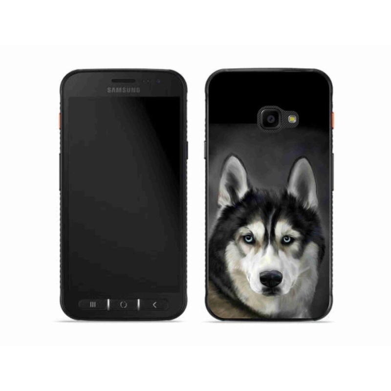 Gélový obal mmCase na mobil Samsung Galaxy Xcover 4S - husky