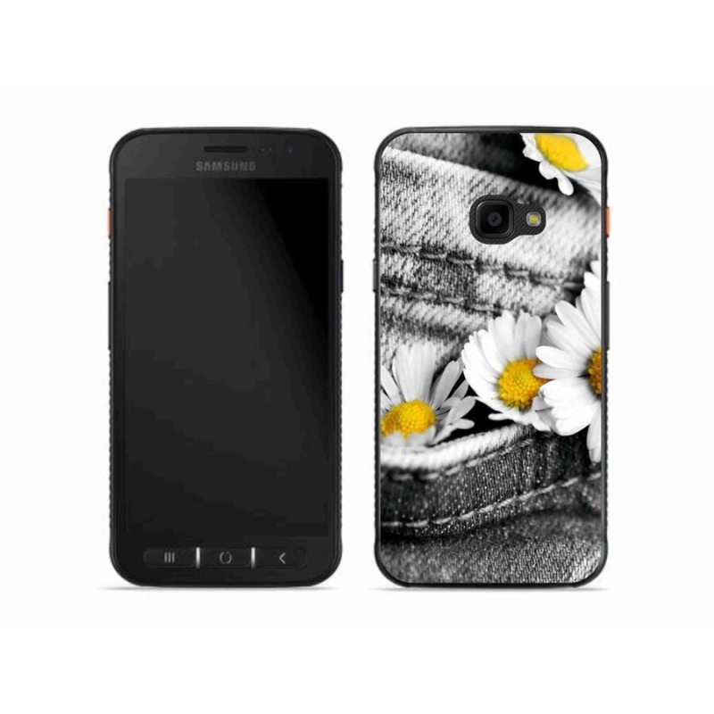 Gélový obal mmCase na mobil Samsung Galaxy Xcover 4S - margaréty