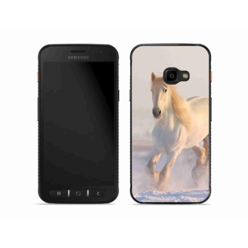 Gélový obal mmCase na mobil Samsung Galaxy Xcover 4S - kôň v snehu