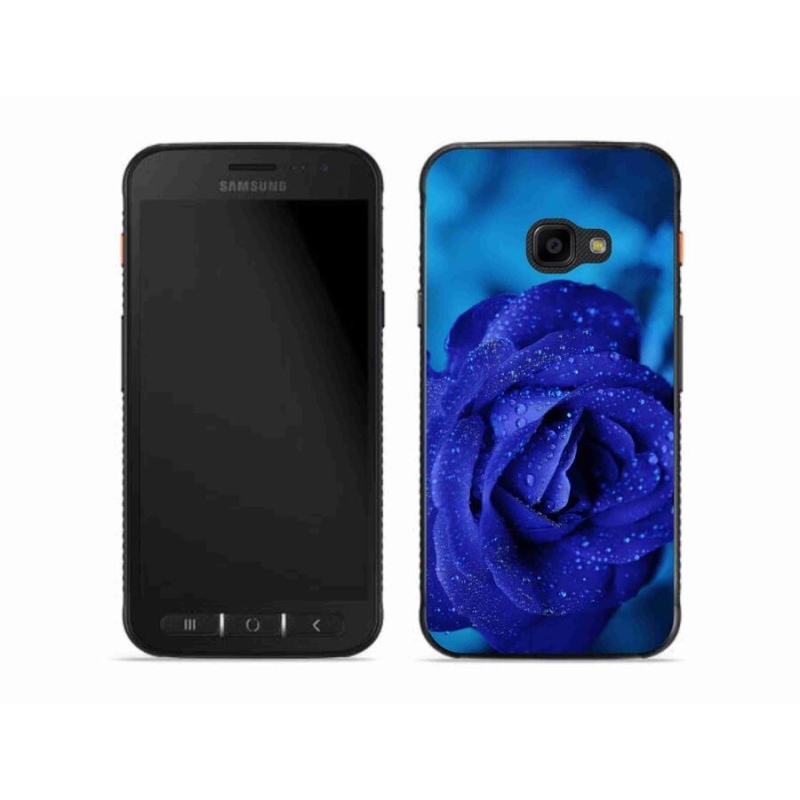 Gélový obal mmCase na mobil Samsung Galaxy Xcover 4S - modrá ruža