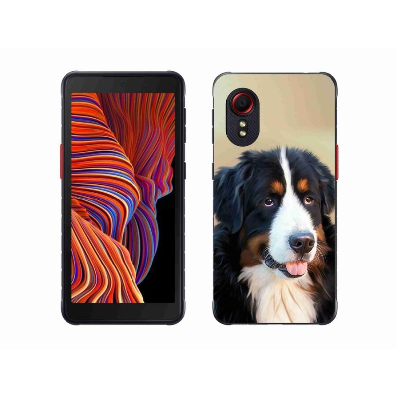 Gélový obal mmCase na mobil Samsung Galaxy Xcover 5 - bernský salašnícky pes