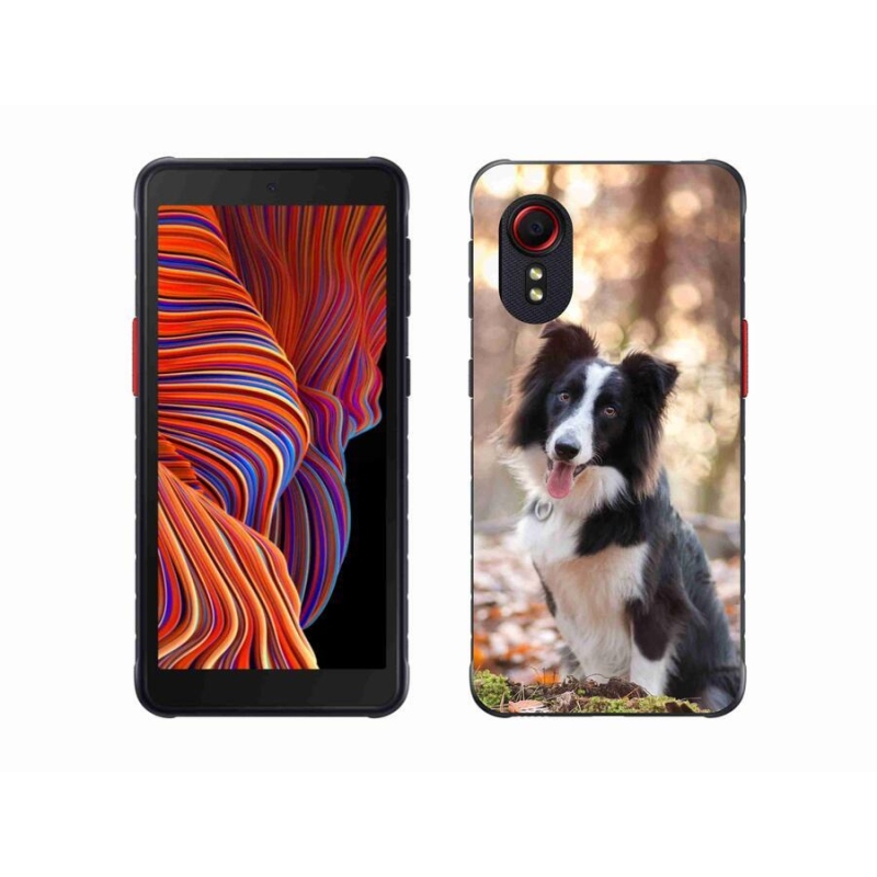 Gélový obal mmCase na mobil Samsung Galaxy Xcover 5 - border kólie 1